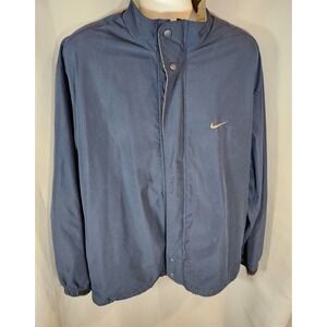 Nike Golf Full Zip Windbreaker‎ Jacket XL Mens Blue Windproof Water Resistant